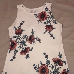 Floral tank top (ties at the bottom)